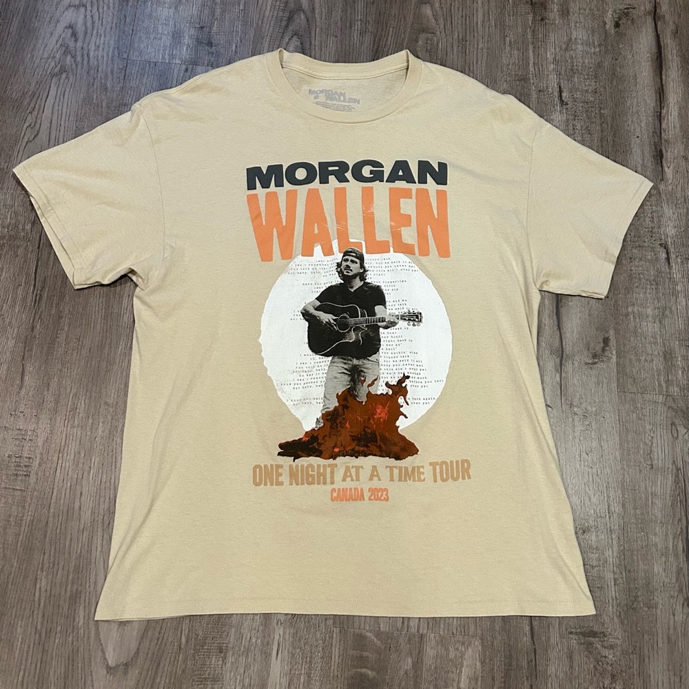 Morgan Wallen Beige Graphic Tee - Short Sleeve